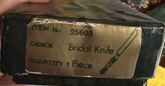 GALWAY IRISH Crystal Stainless Steel Bridal Cake Knife NIB