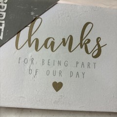 Lot of 2 Spritz «Thank For Being Part Of Our Day» Cards 24 Count Set Each Box