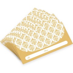 XXINMOH 100 Pack Gold Money Envelopes for Cash Gifts (7×3 Inch), 7×3 inches