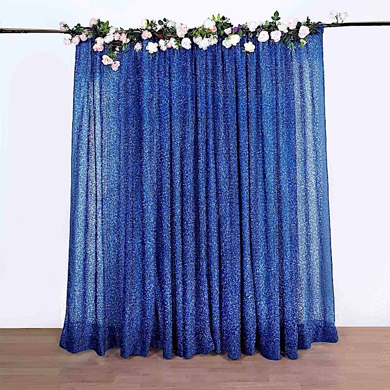 Metallic Royal Blue BACKDROP 20×10 ft Spandex Wedding Decorations WHOLESALE