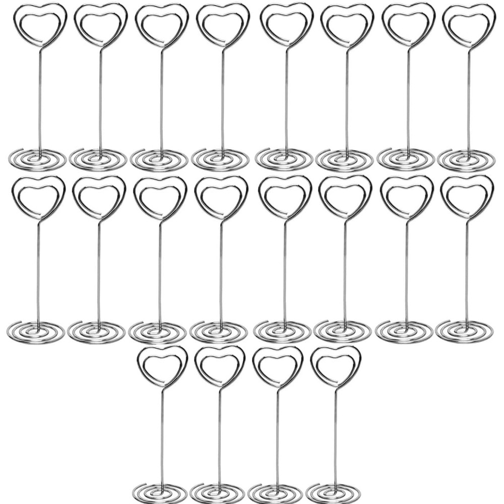 Wedding Table Numbers Holder – YQBOOM 20 Pack 3.35 inch Name 20 Silver