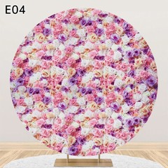 Flowers Wall Round Photography Background Wedding Arch Stand Cover Backdrop
