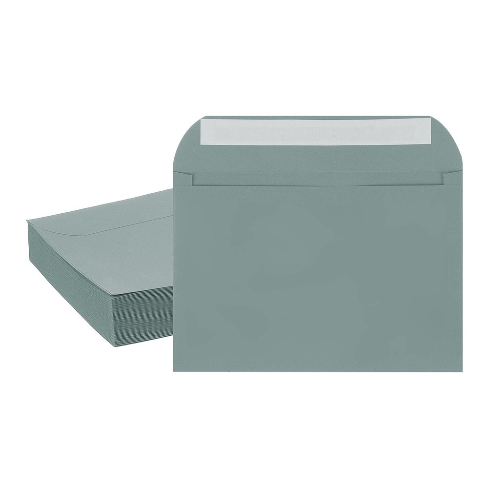 50 Pcs Self Sealing Invitation Envelopes 7.8×5.5 Inch A7 Grey