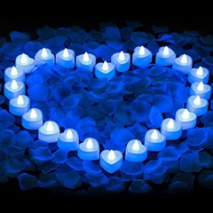 Rose Petals for Romantic Night for him Set, 2000 Pieces Artificial Rose Blue