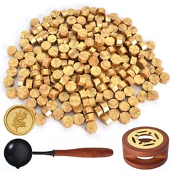 Sealing Wax Beads Set, Sealing Wax Gold Metallic, 200 Piece Wax Beads Victory…