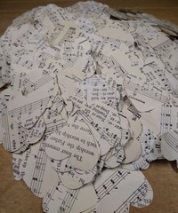 Heart Confetti 4,500+ Hearts Vintage Church Hymnal Book Wedding Party Decor