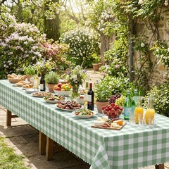 3 Pack Sage Green Gingham Tablecloths, 54 X 3 Pack,