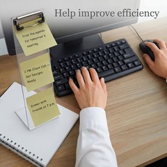 AceOrbit 4 Pcs Monitor Memo Boards for Computer, Acrylic Transparent