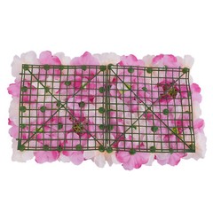 12PCS 15*15in Artificial 3D Flower Wall Panel Wedding Backdrop Wall Decor Pink
