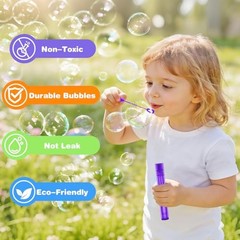 Mini Bubble Wands for Kids, 36 Pcs Bulk Bubble Wands in 6 Colors, Kids 36 Star