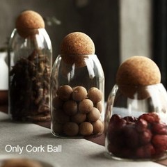 4 Pieces Wine Cork Ball Wooden Stopper for Decanter 4 pieces,