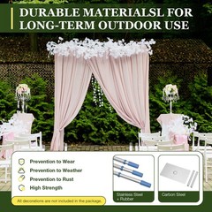 10x10FT Telescopic Pipe &Drape Kit Photography Backdrop Decor Stand Heavy Duty ！
