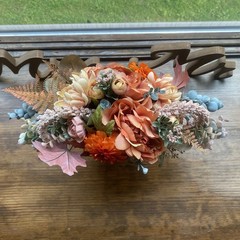 Bridal Bouquet Exquisite Budget Handmade Faux Floral Lovely Fall Red/Orange Pink