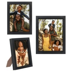 Americanflat Set of 3 Picture Frames – Includes 4×6, 5×7, 6×8 Frames – Black …