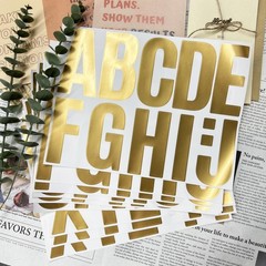 Large Letter Number Sticker,4 Inch Gold Alphabet Stickers Self Adhesive. | Vi…