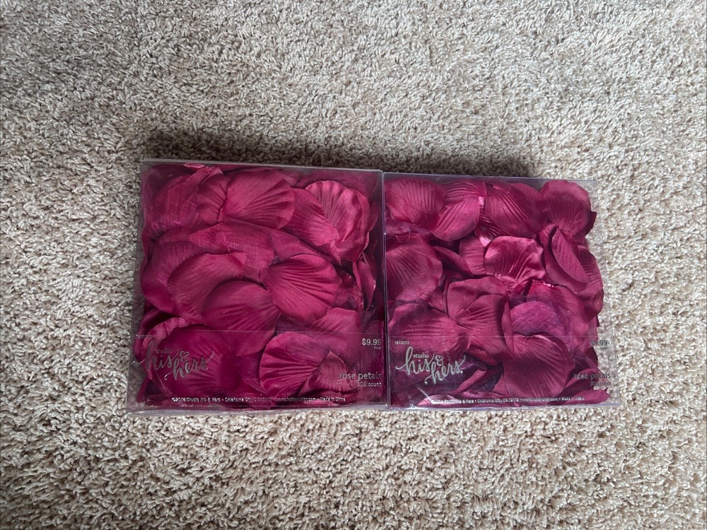 Faux Rose Petals 300 Count 2 Pack