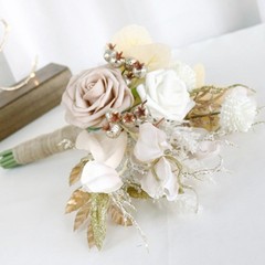 Wedding Artificials Rose Bouquets Simulation Flowers Arrangement for Bride
