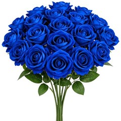 24PCS 20‘’ Sapphire Blue Artificial 24pcs Sapphire Blue Artificial Flowers