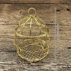 Mini metal gold vintage retro bird cage candy boxes baby shower favor gift box!