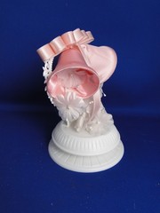New Vintage Wilton «Petite Elegance» Wedding CakeTop, Pink satin bells, 106-343