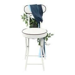 Blue Artificial Flower Arrangement Ribbons For Wedding Chair Back Decor Pack 6x