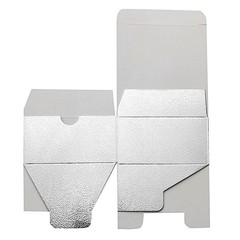 Silver 100 pcs Cake FAVOR BOXES 4″x4″x2″ Wedding Party Light Gray GIFT Supply