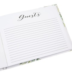 Ivory White Wedding Day Guest Book With Shiny Gold 3d Mr And Mrs Letters And Gre