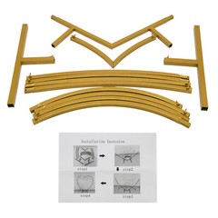 Large Heart Archway Wedding Backdrop Stand Gold Arch Frame Flower Balloon Decor
