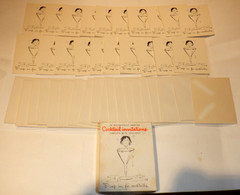Vintage 1953 Complete Box Set of 20 STUDIO FIVE Cocktail Invitations & Envelopes