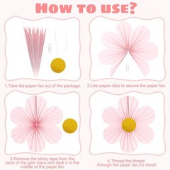 Pastel Party Decorations Paper Flowers Decorations for Wall Classroom Paper F…