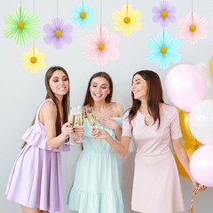 Pastel Party Decorations Paper Flowers Decorations for Wall Classroom Paper F…