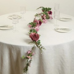 DUSTY ROSE 6 ft Artificial Rose Peony Flower Garland Wedding Party Decorations
