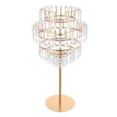 5 Tiers Crystal Flower Stand Luxury Gold Flower Stand Wedding Decor Flower Stand