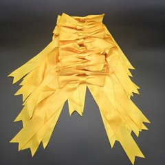 30 WHOLESALE Lot Satin TIED BOWS Wedding Party Decorations – Golden Yellow 6″