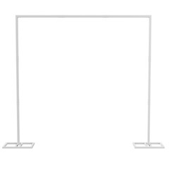 10ft Wedding Arches Ceremony Square Metal Balloon Arch Backdrop Stand In/Outdoor