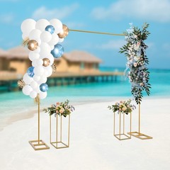 Metal Wedding Stand Wedding Backdrop Stand Balloon Stand with Flower Stands