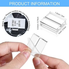 Elegant Acrylic Card Stand Holders – 1.2 Inch Wedding Table Display (100 Pieces)