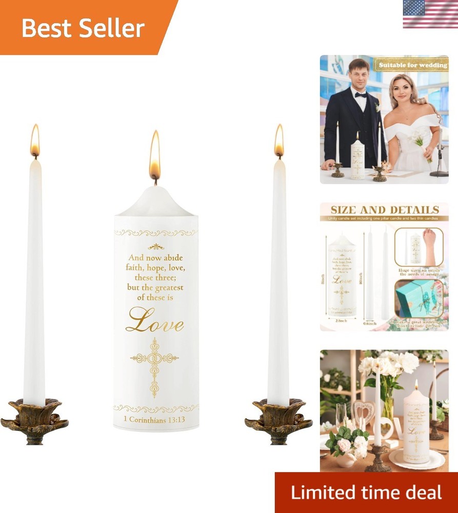 Unity Candles for Wedding Ceremony Set Wedding Unity Taper Candles Catholic R…