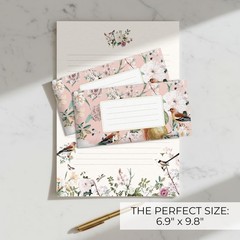 Beautiful Stationery Set with Envelopes – Premium-Quality, Multicolor