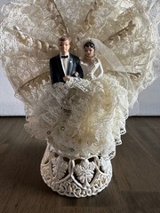 Mid-Century Wedding Cake Topper 1950s Coast Novelty Mfg.