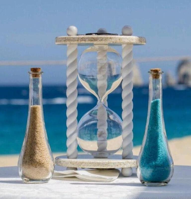 The Paradise Wedding Unity Sand Ceremony Hourglass by Heirloom Hourglass