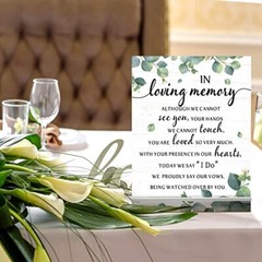 Memorial Table Sign for Wedding, Wedding Wooden Decorations for Fresh