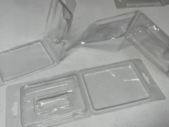 20-PACK SMALL PVC BOXES clear transparent retail hanger gift party favor storage