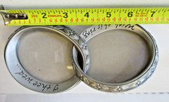 «With This Ring I Thee Wed… » Pewter Wedding Photo Picture Frame by Malden