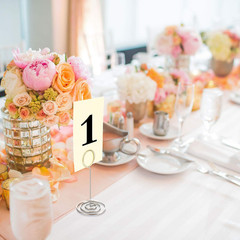 24 Pack 3.35 Inch Table Number Holder Place Card Wire Photo Holder Picture Name