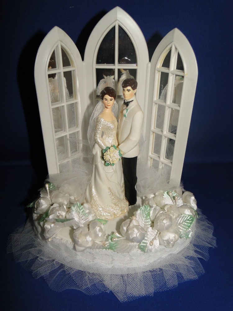 New Wilton «Dedication» Wedding Cake Top, white coat, black pants # 101-151