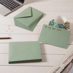 50 Pieces Sage-Green A7 Envelopes Greeting Card 5.24 x 7.24