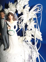 New Wilton Designer Series Love’s Delight Wedding Cake Top, black tux #101-1786
