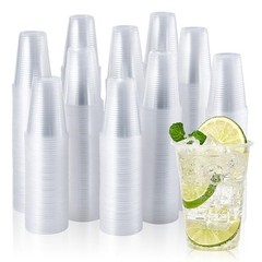 2000 Pack 9 OZ Clear Plastic Cups, 9 Ounce Disposable 9oz-2000pack-clear-cups