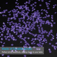 4000 Pcs Acrylic Wedding Table Diamonds 6 mm Crystals Gems Blue/Purple